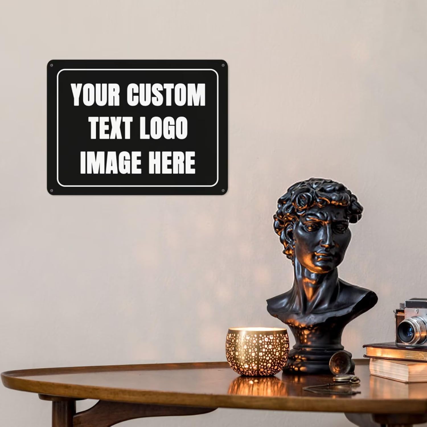 Home Office Or - Aangepast bord Gepersonaliseerde metalen bord Aangepaste