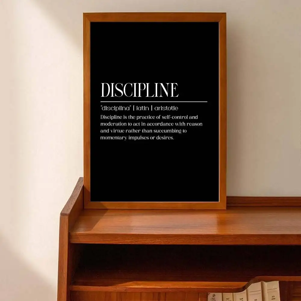Zwart-wit inspirerende tekst w - Home Office Room Inspiration recensie en prijs