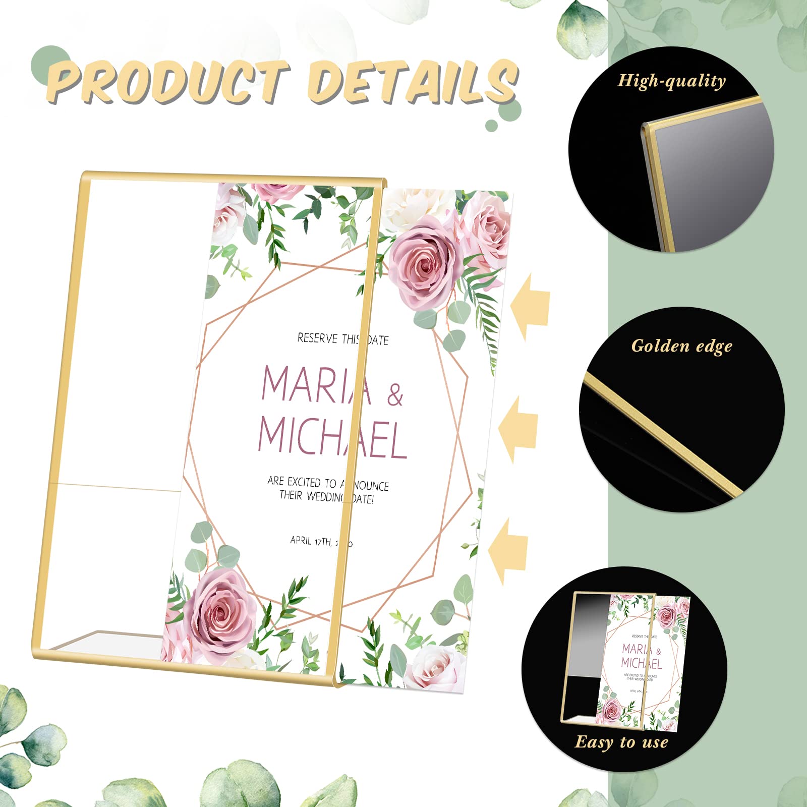 Gouden Frame Acryl Bord Houder - Document Holder Stand recensie en prijs