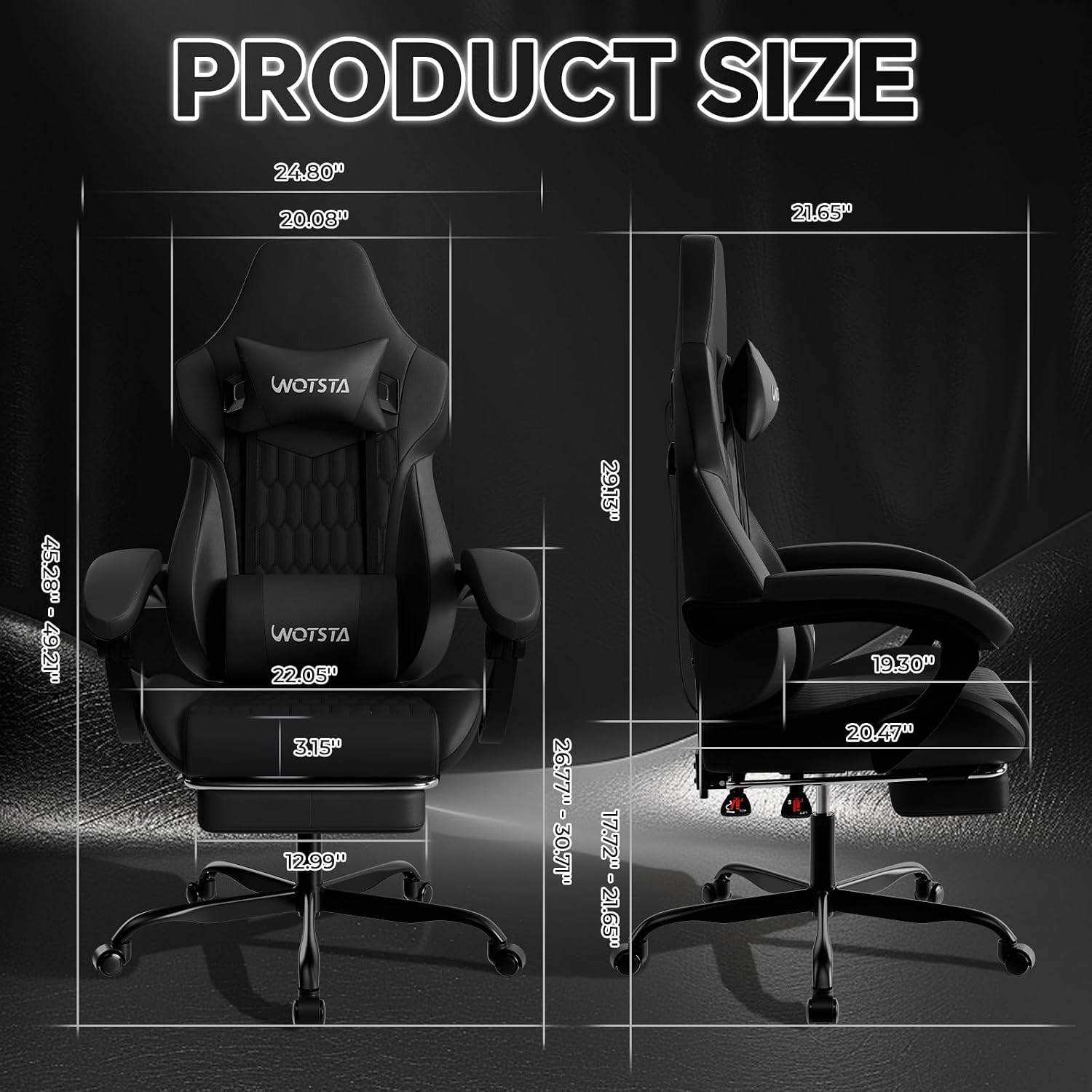 Gamingstoel met voetsteun, erg - Ergonomic Office Chair recensie en prijs