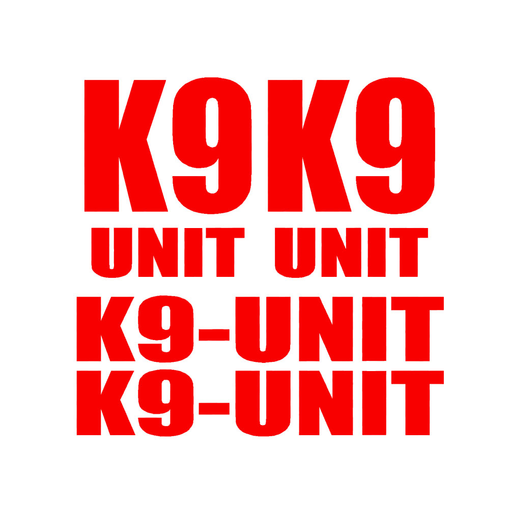 4 stuks voor K-9 K9 UNIT DECAL - Home Office Logo recensie en prijs