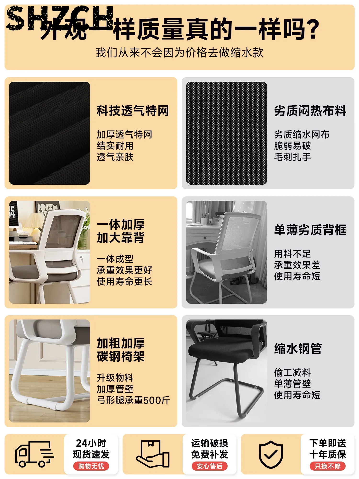 Gamerstoel, computerstoel, com - Ergonomic Office Chair recensie en prijs