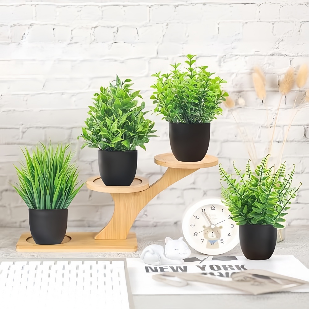 4 stks/set Mini Kunstplanten I - Home Office Layout recensie en prijs