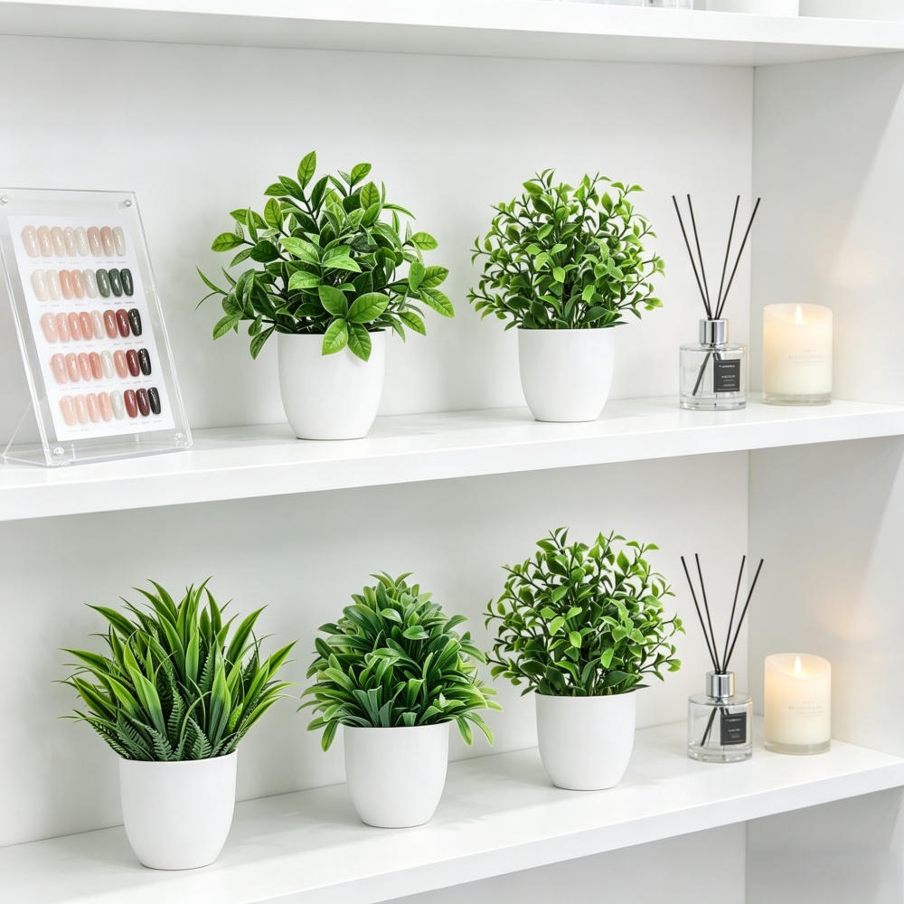 4 stks/set Mini Kunstplanten I - Home Office Layout recensie en prijs