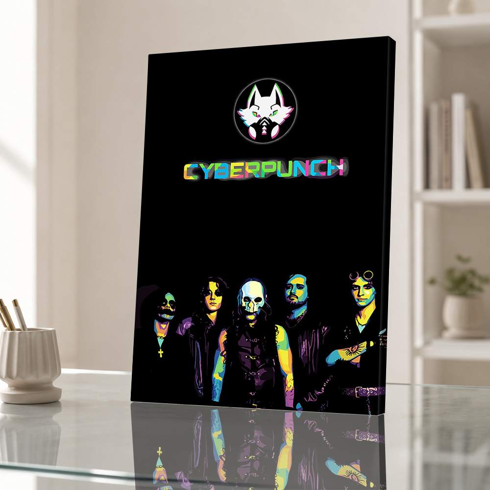 Cyberpunk Canvas Print Poster  - Home Office Or recensie en prijs