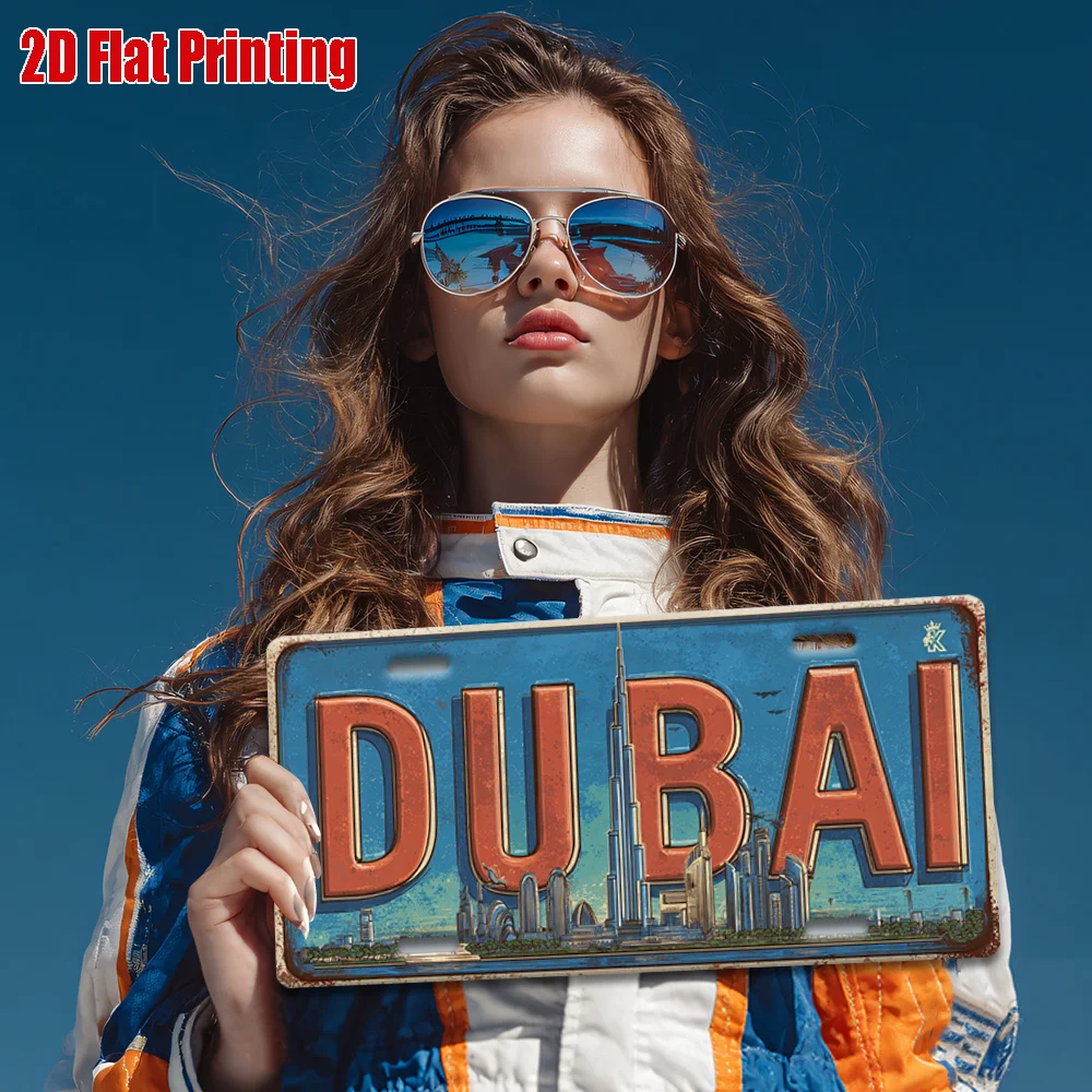 2D platte Dubai VAE skyline vi - Home Office Dubai recensie en prijs